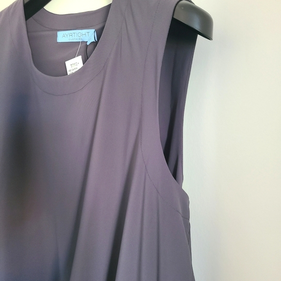 [ 2X ] AYRTIGHT Grey Bubble Hem Index Midi Dress - Picture 5 of 9